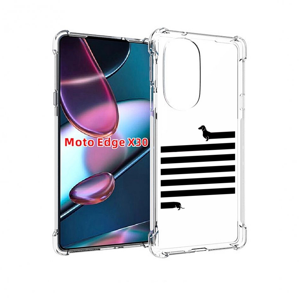 

Чехол MyPads длинная-такса для Motorola Moto Edge X30, Прозрачный, Tocco
