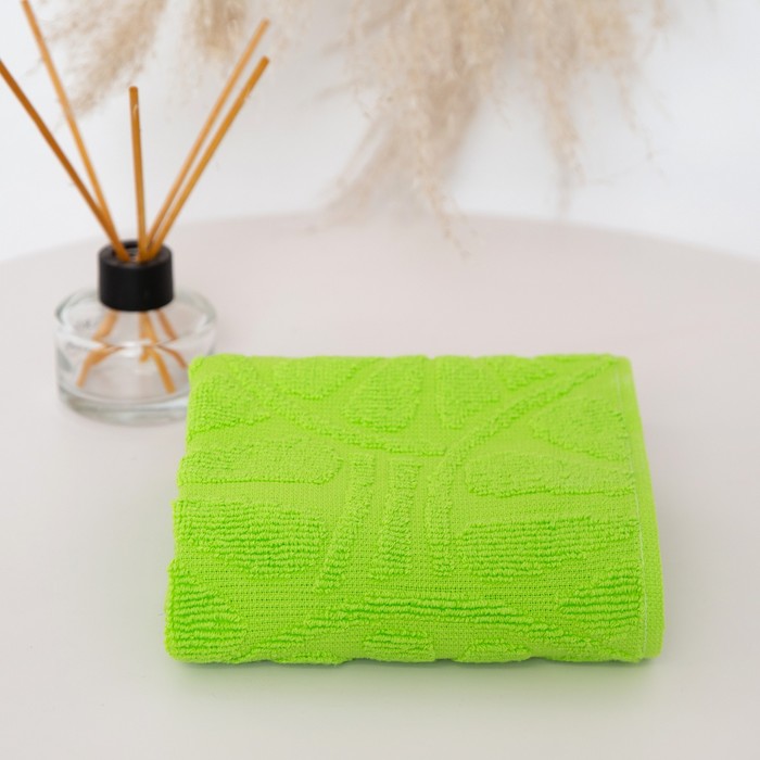 Текстиль центр Полотенце махровое Апельсины 30х50см, зеленый, хл 100%, 400г/м2