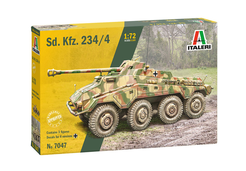 фото Сборная модель italeri 1/72 бронетранспортер sd.kfz.234/4 7047