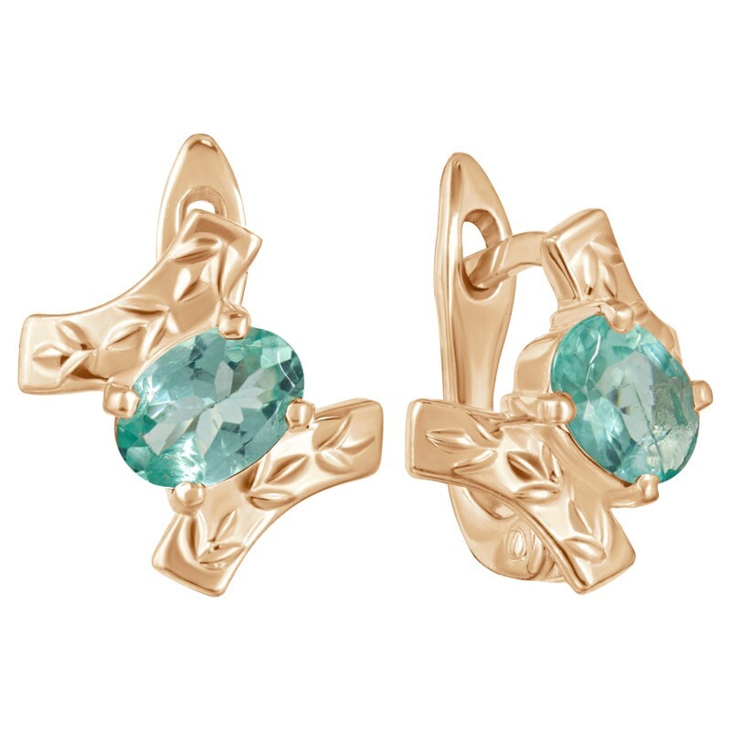 

Серьги из серебра с апатитом LAZURIT-ONLINE 8130PG, 8130PG