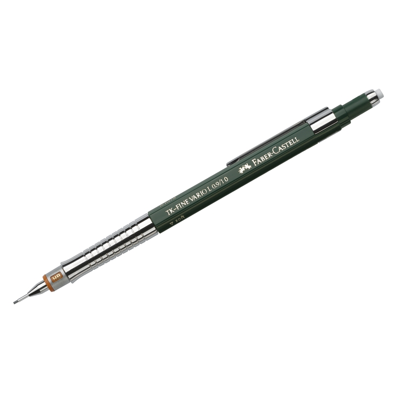 

Карандаш механический Faber-Castell "TK-Fine Vario L", HB, 1,0мм, с ластиком, Зеленый;серебристый, 135900