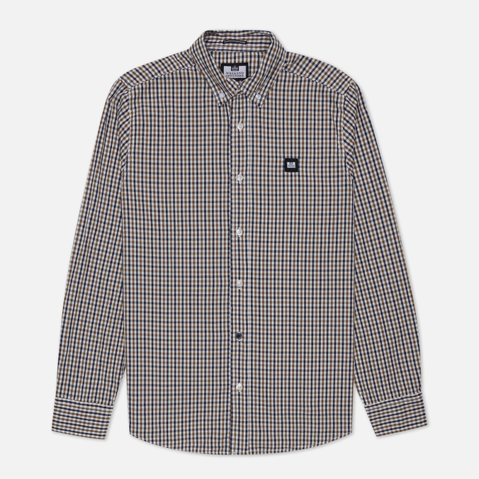 

Рубашка мужская Weekend Offender SHAW2202-CHECK коричневая S, SHAW2202-CHECK
