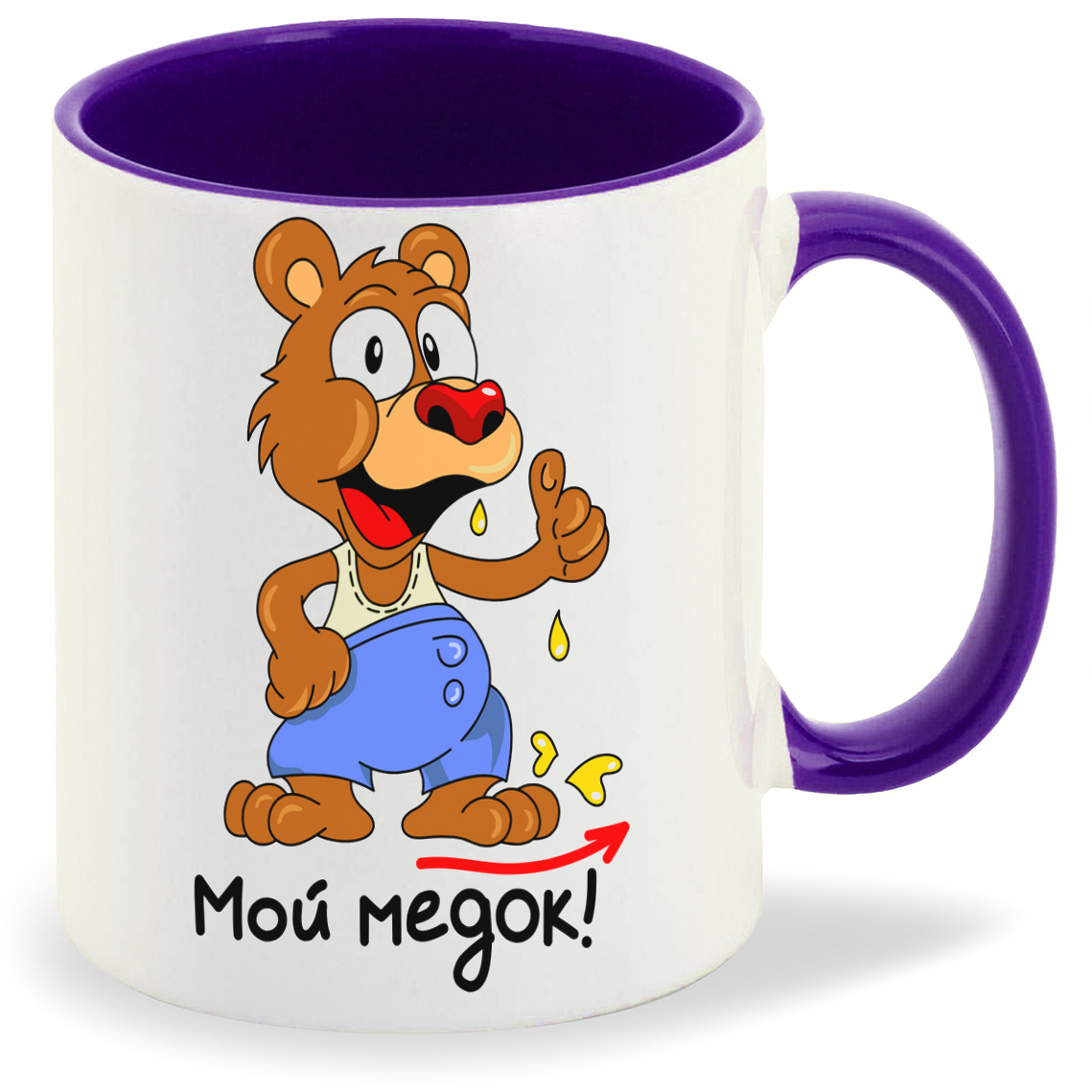 

Кружка CoolPodarok Мой медок есть пара, Мой медок есть пара