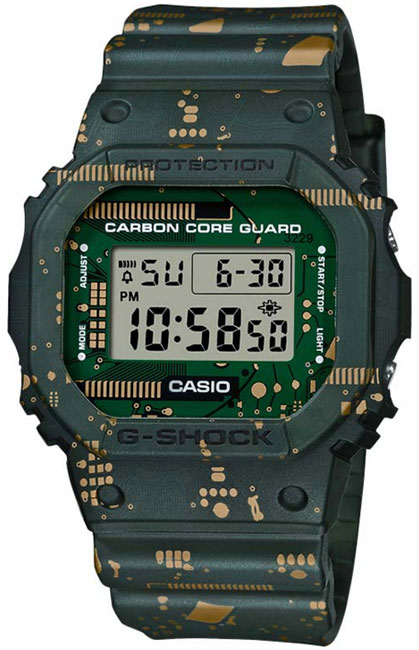 фото Наручные часы мужские casio dwe-5600cc-3e зеленые
