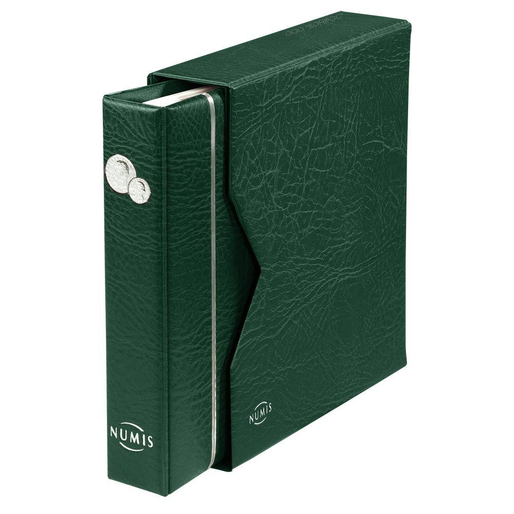 

Альбом NUMIS на 143 монеты в футляре, зеленый. Leuchtturm, #338788