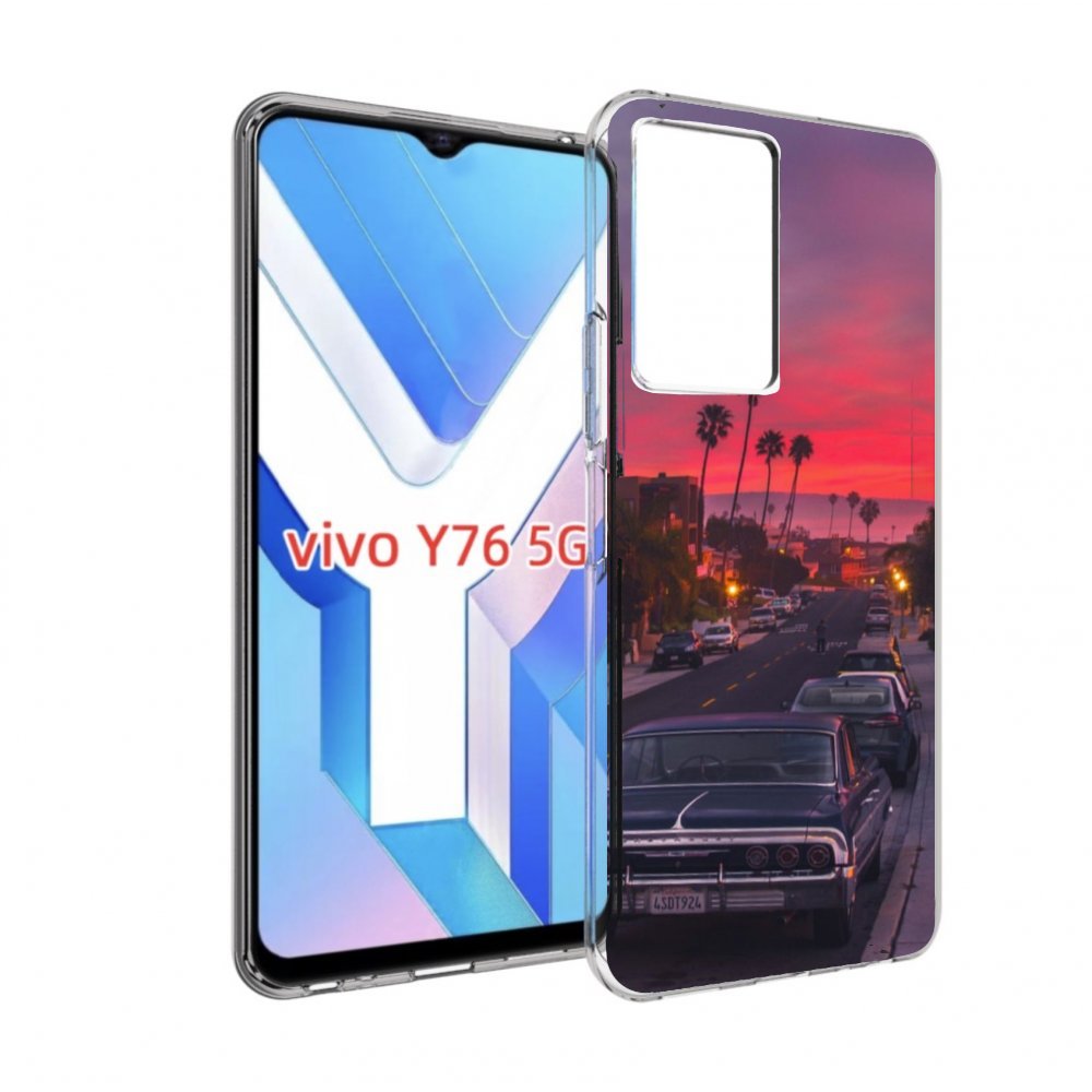 

Чехол MyPads красивая дорога америки для Vivo Y76 5G, Прозрачный, Tocco
