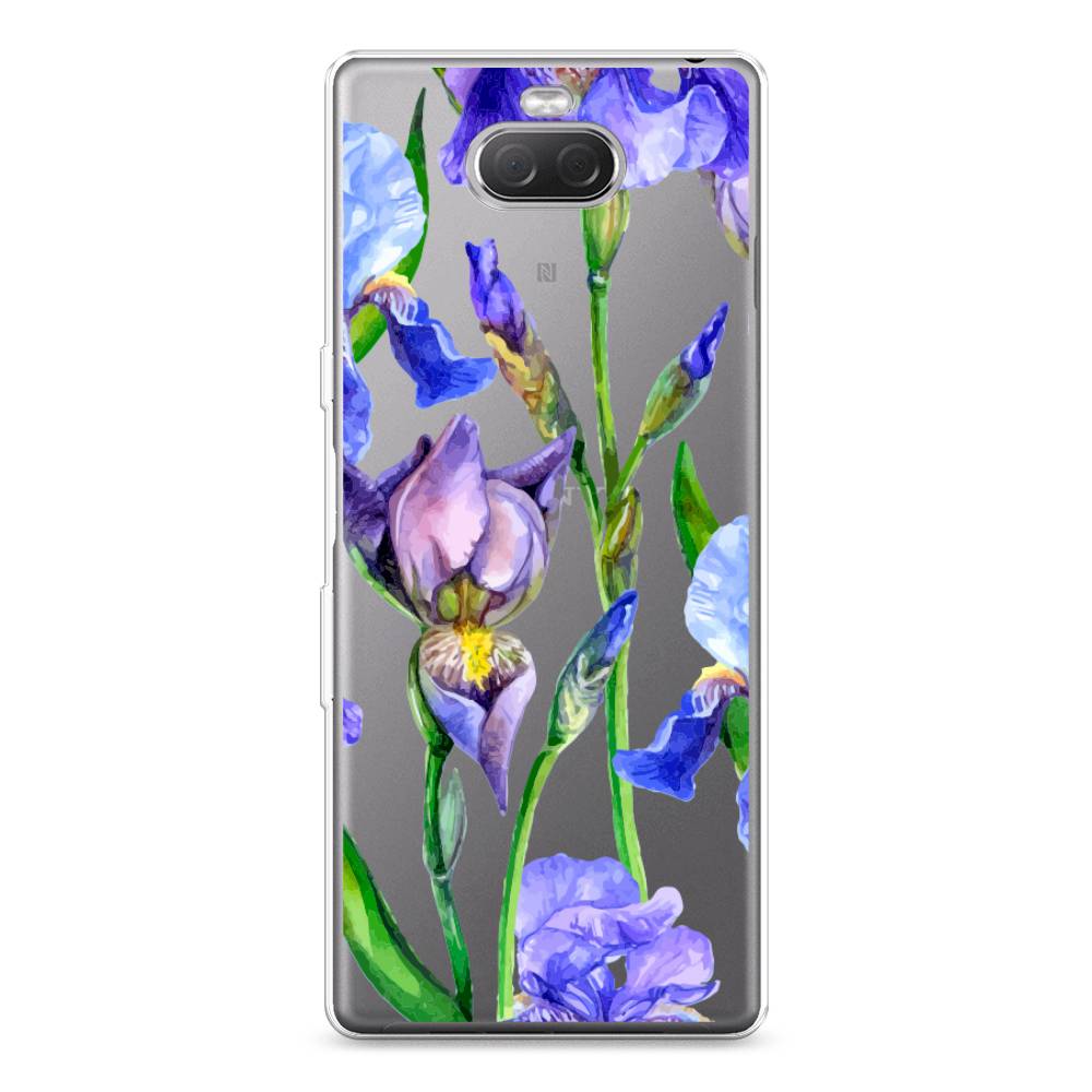 

Силиконовый чехол "Синие ирисы" на Sony Xperia 10 Plus, 54150-8