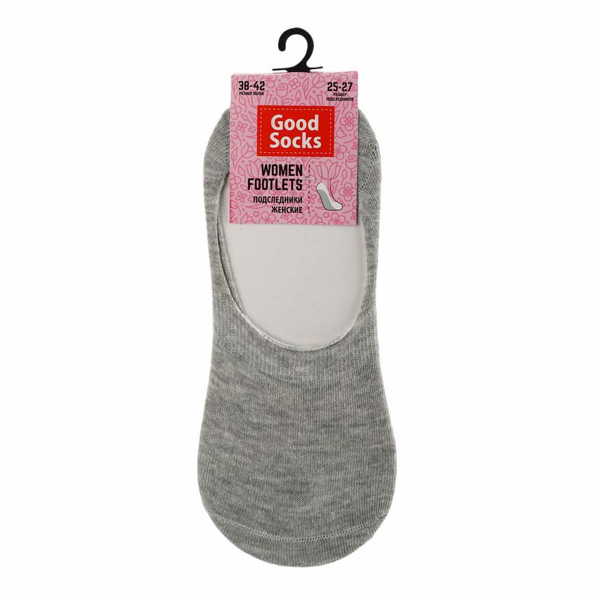 

Следки женские Good Socks серые 25-27, Серый