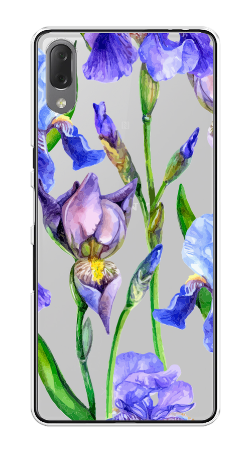 

Чехол Awog на Sony Xperia L3 "Синие ирисы", Разноцветный, 54450-8
