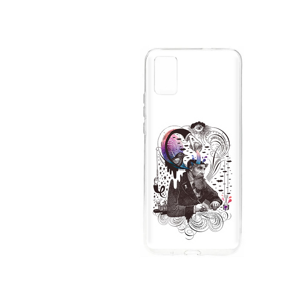 

Чехол MyPads Tocco для ZTE Blade A31 (2021) абстракция думающий мужчина (PT226942.465.210), Прозрачный, Tocco