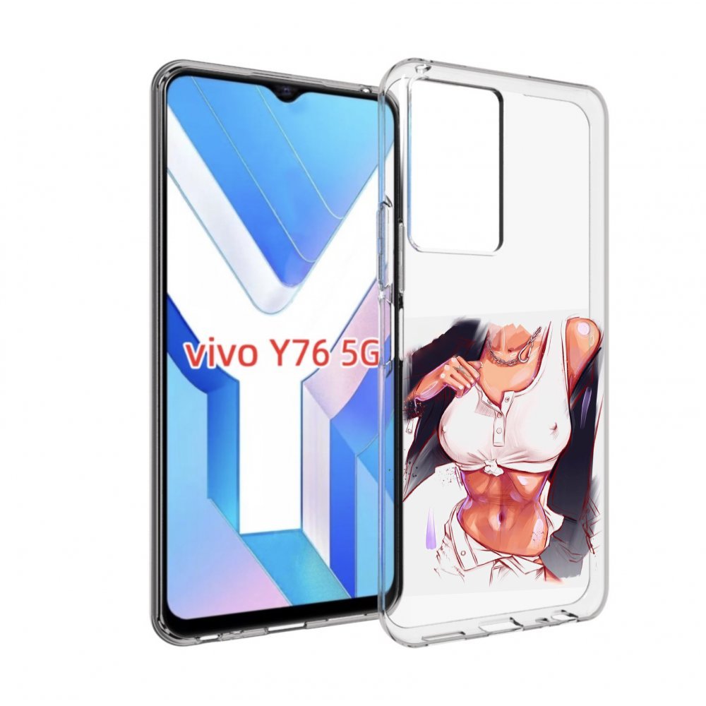 

Чехол MyPads красивая-стройная-модель для Vivo Y76 5G, Прозрачный, Tocco