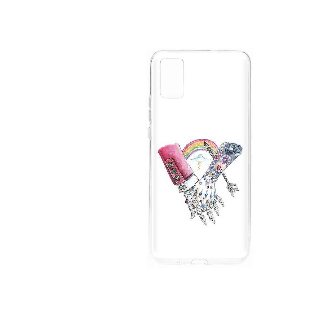 Чехол MyPads Tocco для ZTE Blade A31 (2021) абстракция руки в татуировках
