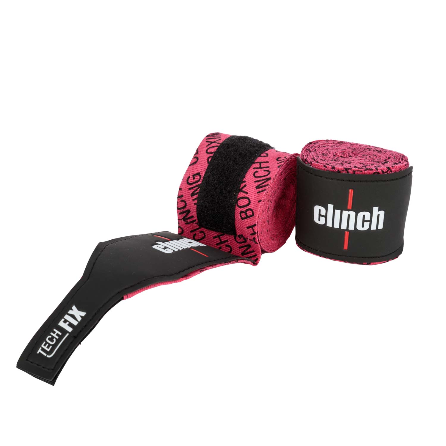 Бинты эластичные Clinch Boxing Crepe Bandage Tech Fix розовые (длина 3.5 м)