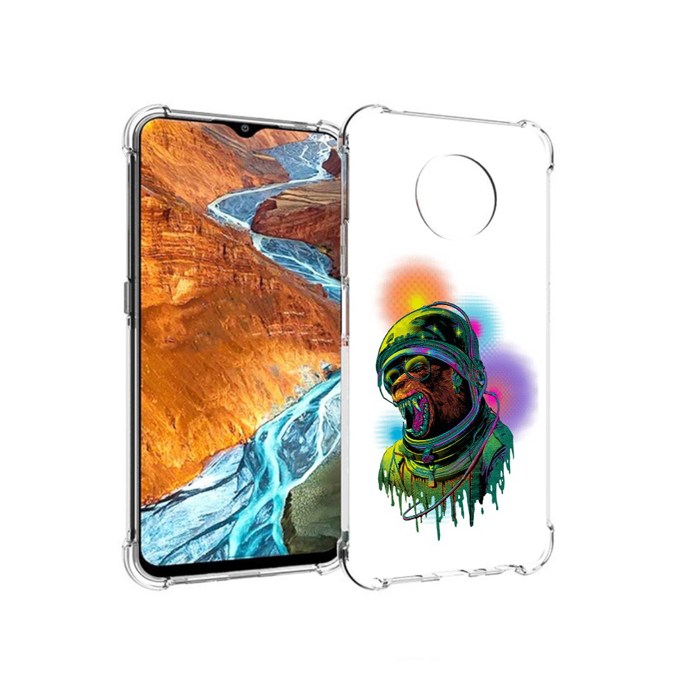 

Чехол MyPads Tocco для Nokia G300 медведь космонавт (PT224563.108.466), Прозрачный, Tocco