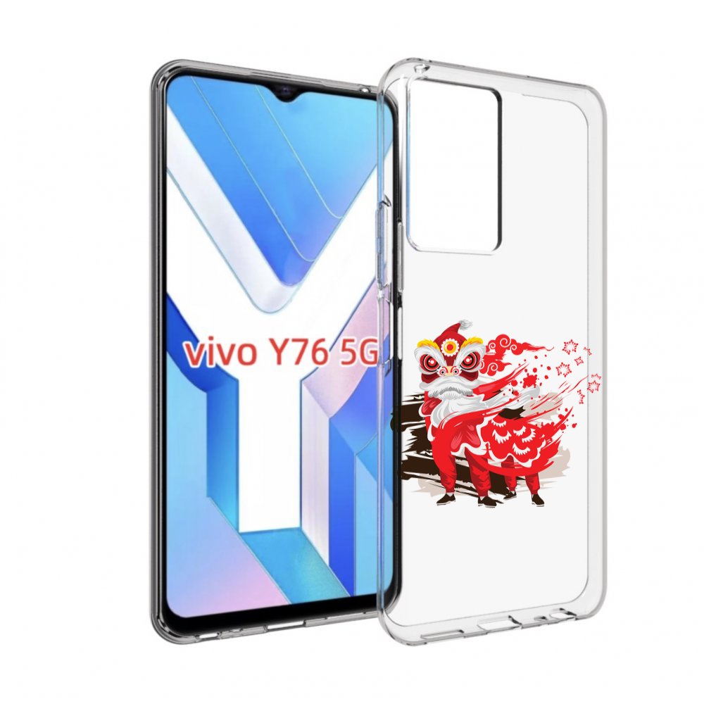 

Чехол MyPads красный-карнавал для Vivo Y76 5G, Прозрачный, Tocco