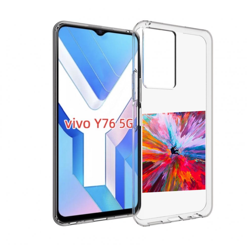

Чехол MyPads красочный астранавт для Vivo Y76 5G, Прозрачный, Tocco