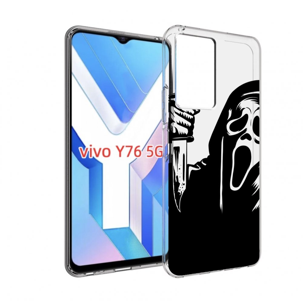 

Чехол MyPads крик-с-ножом для Vivo Y76 5G, Прозрачный, Tocco