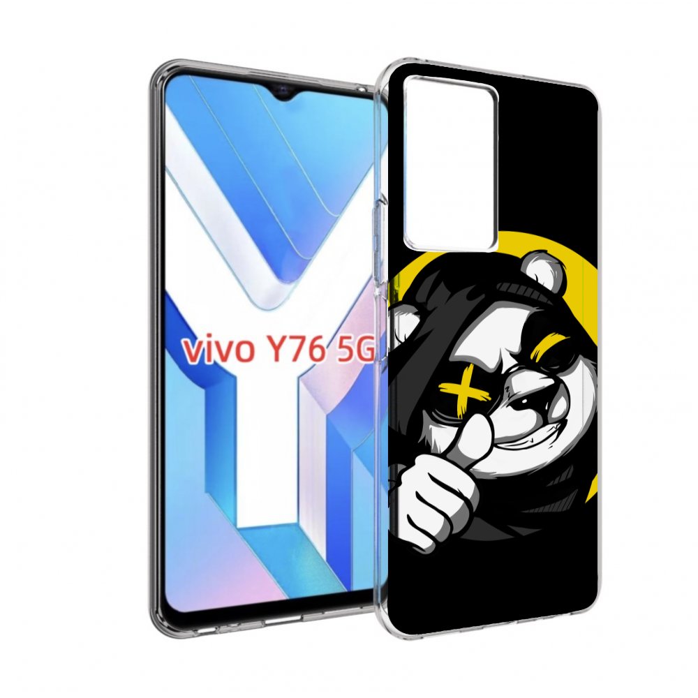 

Чехол MyPads крутая пандочка ок для Vivo Y76 5G, Прозрачный, Tocco