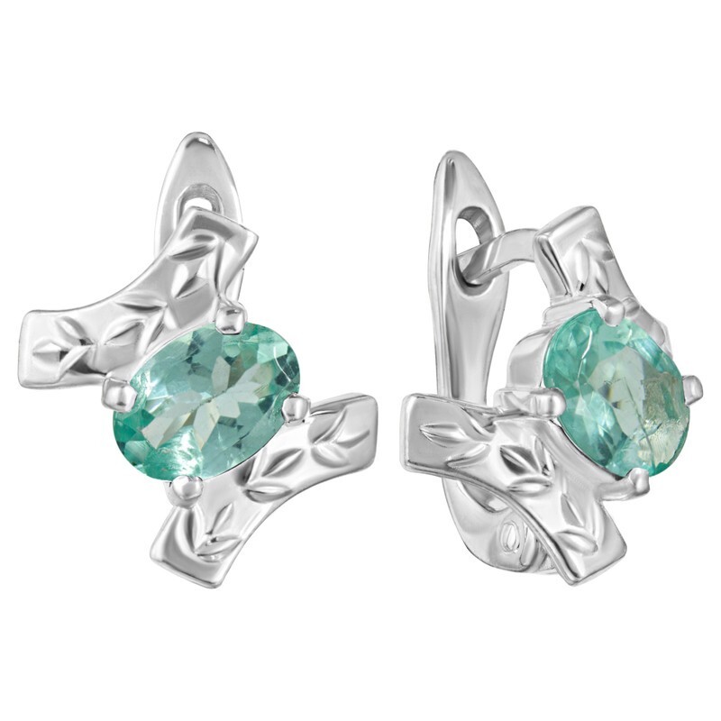 

Серьги из серебра с апатитом LAZURIT-ONLINE 8130WR, 8130WR