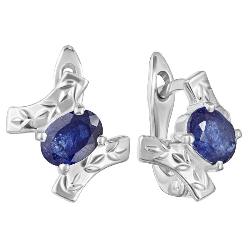

Серьги из серебра с сапфиром LAZURIT-ONLINE 8131NP, 8131NP