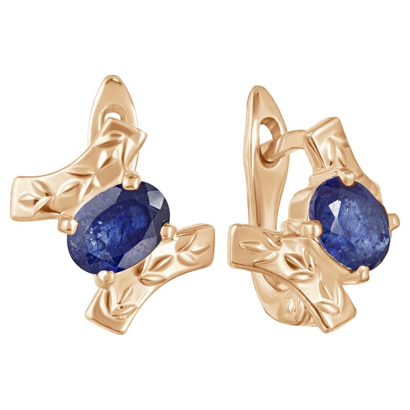

Серьги из серебра с сапфиром LAZURIT-ONLINE 8131PG, 8131PG