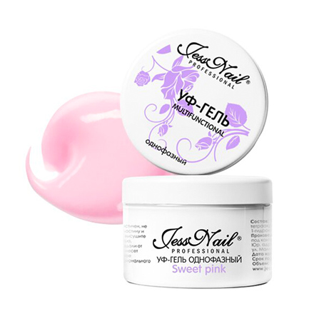 

Гель JessNail, Multifunctional Sweet Pink, 15 г