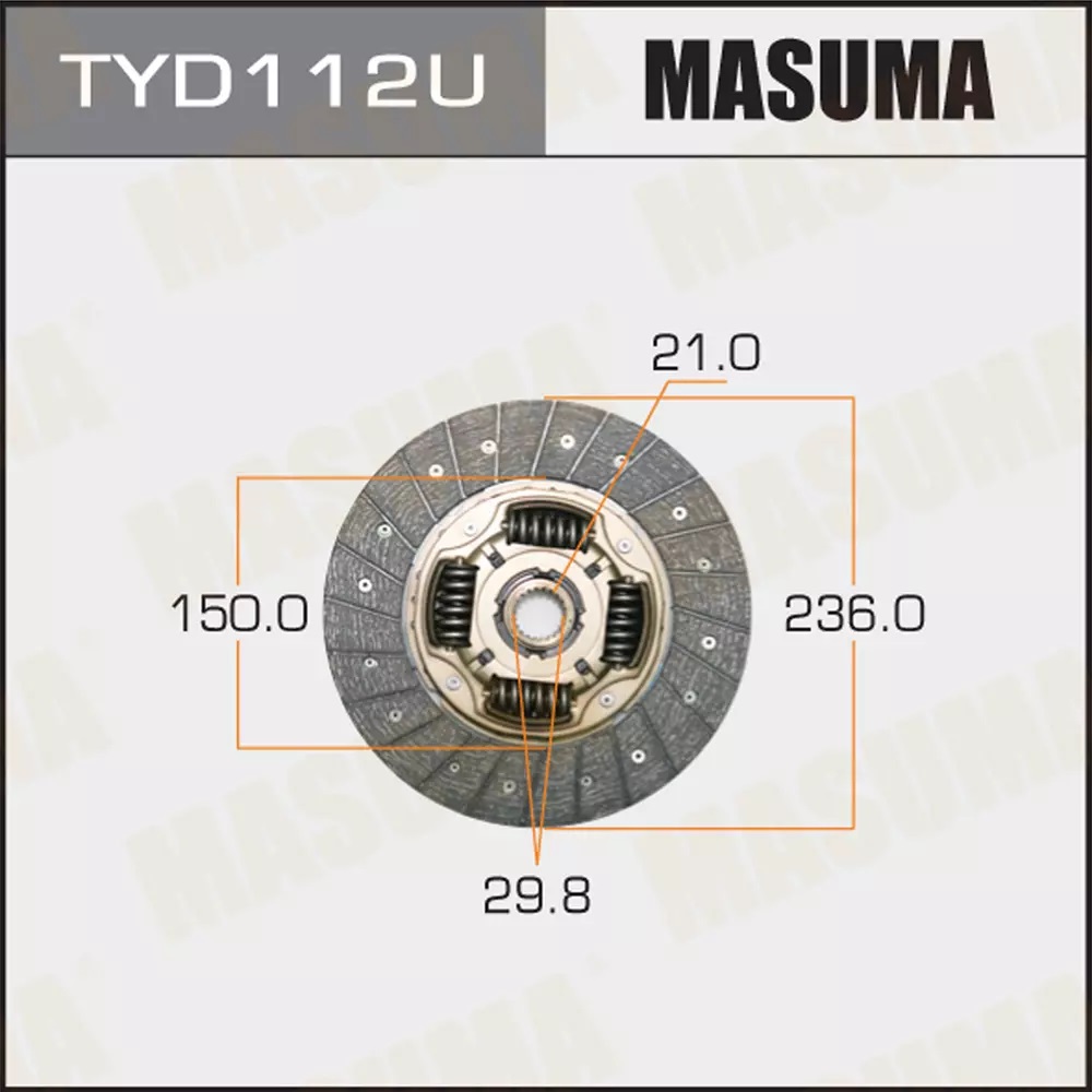 

Диск сцепления MASUMA tyd112u