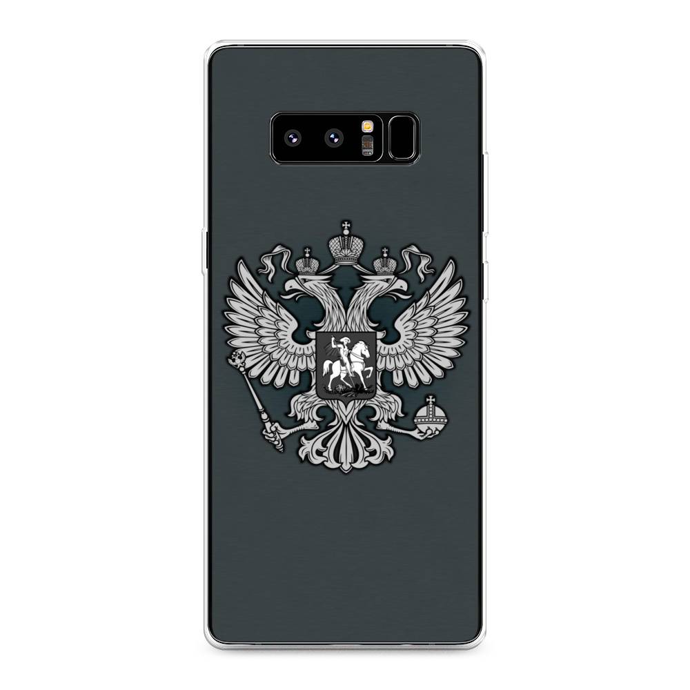 фото Чехол awog "герб россии серый" для samsung galaxy note 8