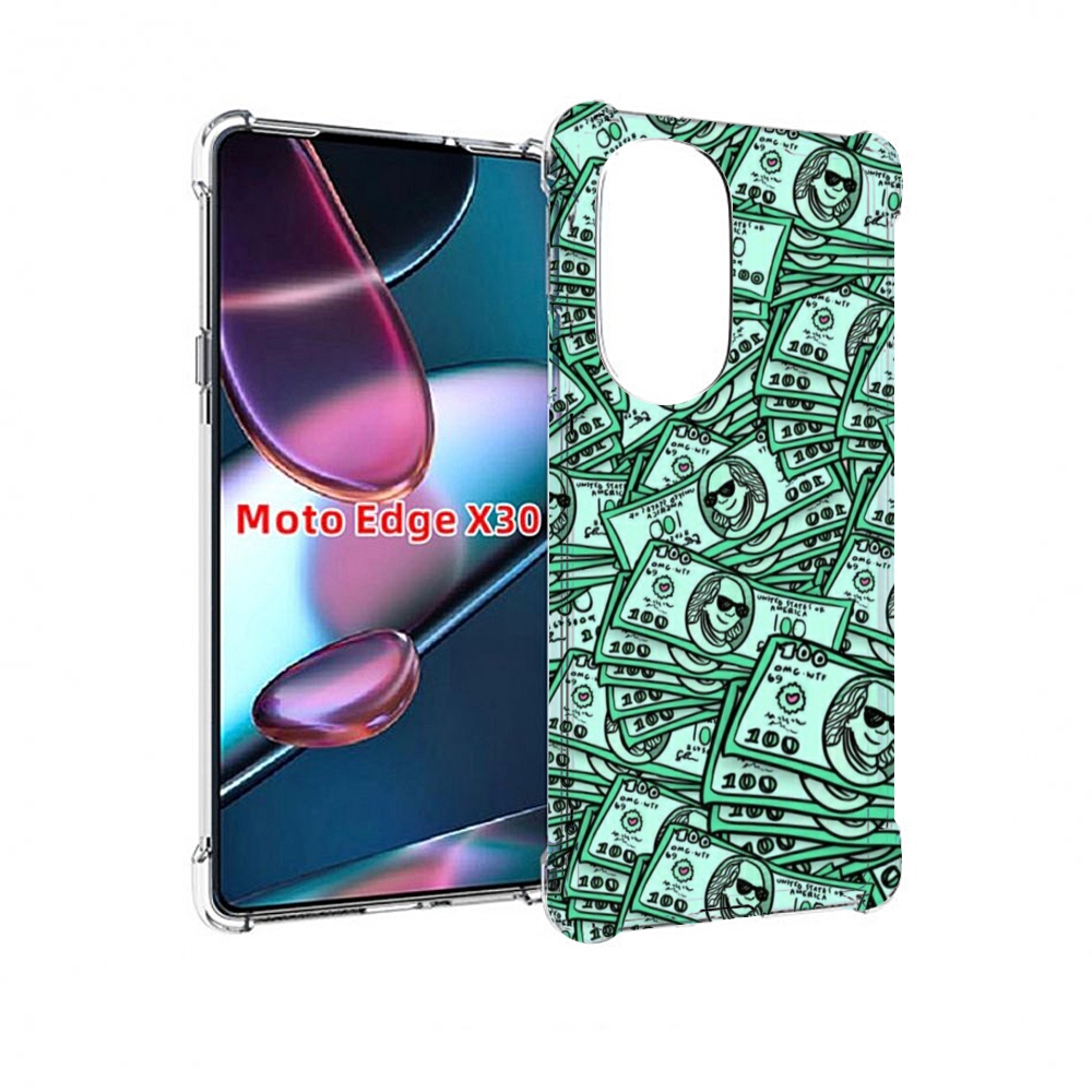 

Чехол MyPads доллары картинка для Motorola Moto Edge X30, Прозрачный, Tocco