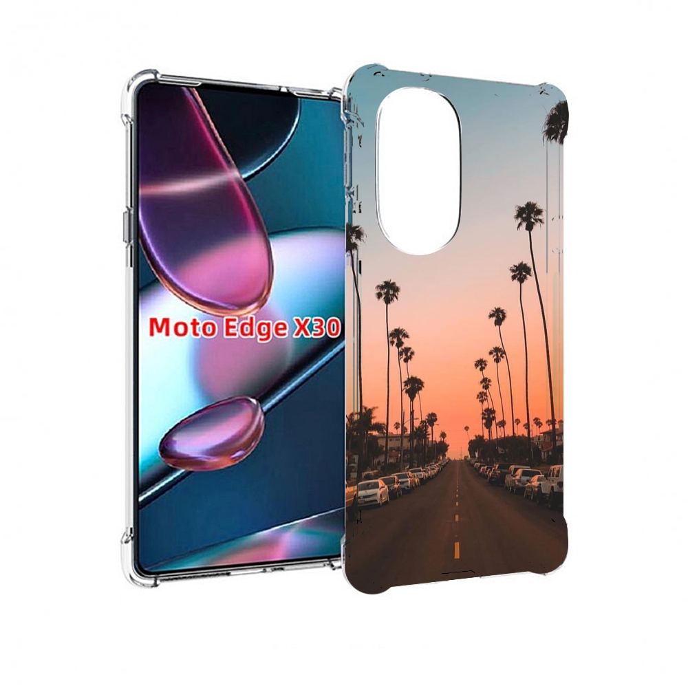 

Чехол MyPads дорога-с-закатом для Motorola Moto Edge X30, Прозрачный, Tocco