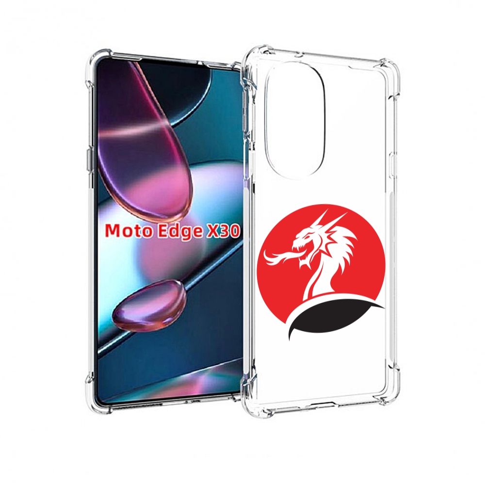 

Чехол MyPads дракон-рисунок для Motorola Moto Edge X30, Прозрачный, Tocco