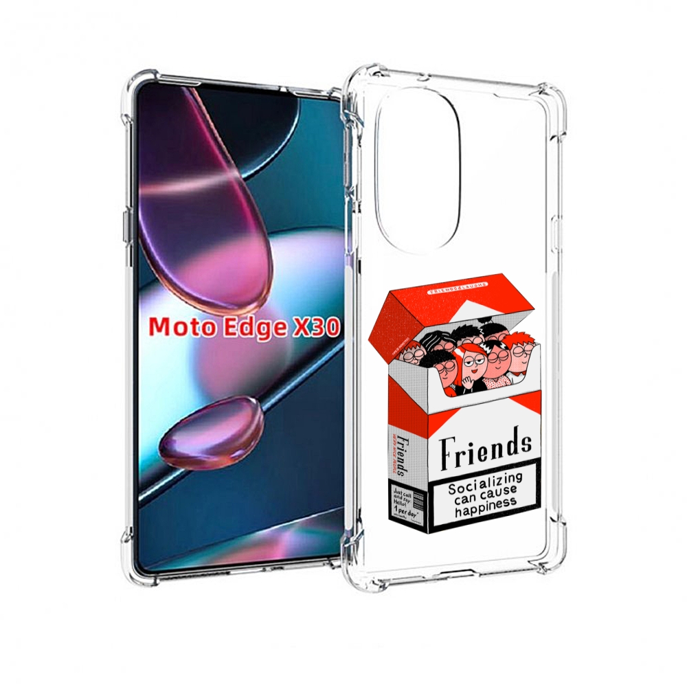 

Чехол MyPads друзья для Motorola Moto Edge X30, Прозрачный, Tocco