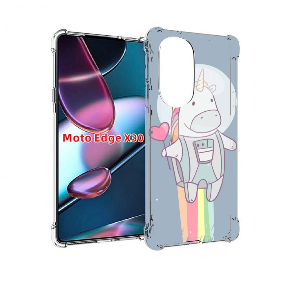 

Чехол MyPads единорог летит за орбиту для Motorola Moto Edge X30, Прозрачный, Tocco