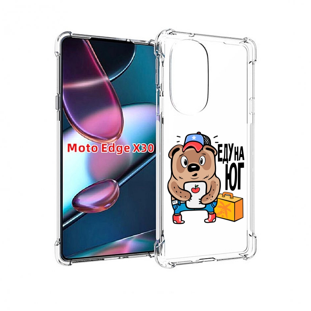 

Чехол MyPads еду-на-юг для Motorola Moto Edge X30, Прозрачный, Tocco