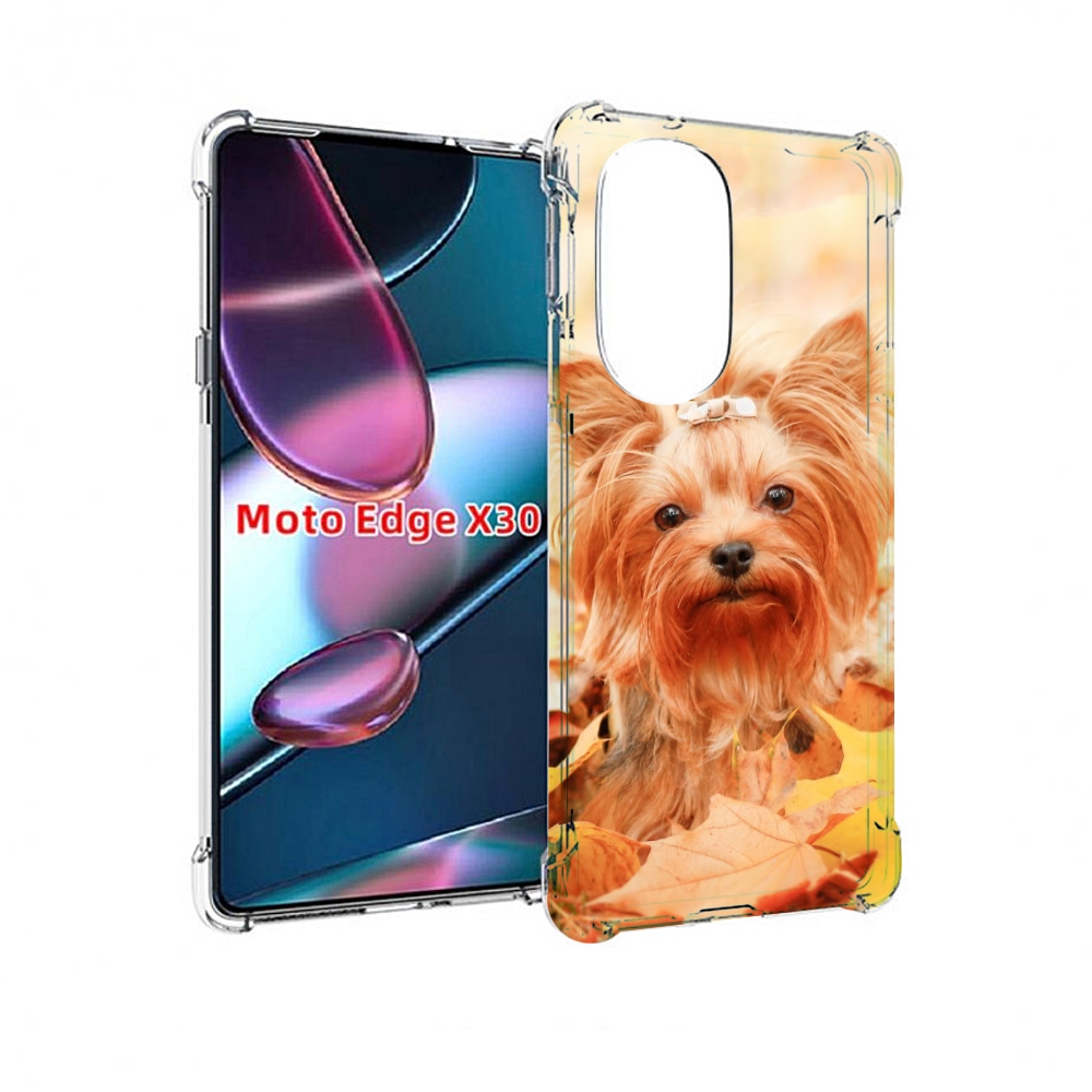 

Чехол MyPads еркширдскии терьер иорк для Motorola Moto Edge X30, Прозрачный, Tocco