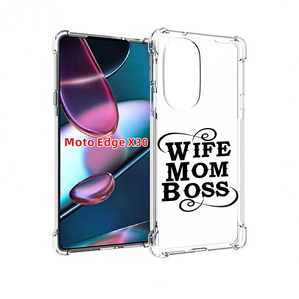 

Чехол MyPads жена-мама-босс для Motorola Moto Edge X30, Прозрачный, Tocco