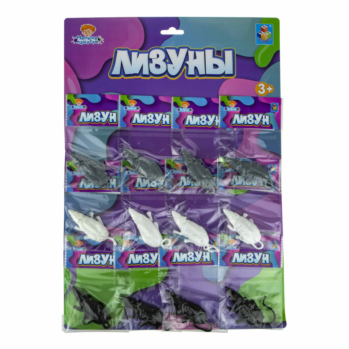 

Лизун 1Toy Мелкие пакости Мышь 13 см