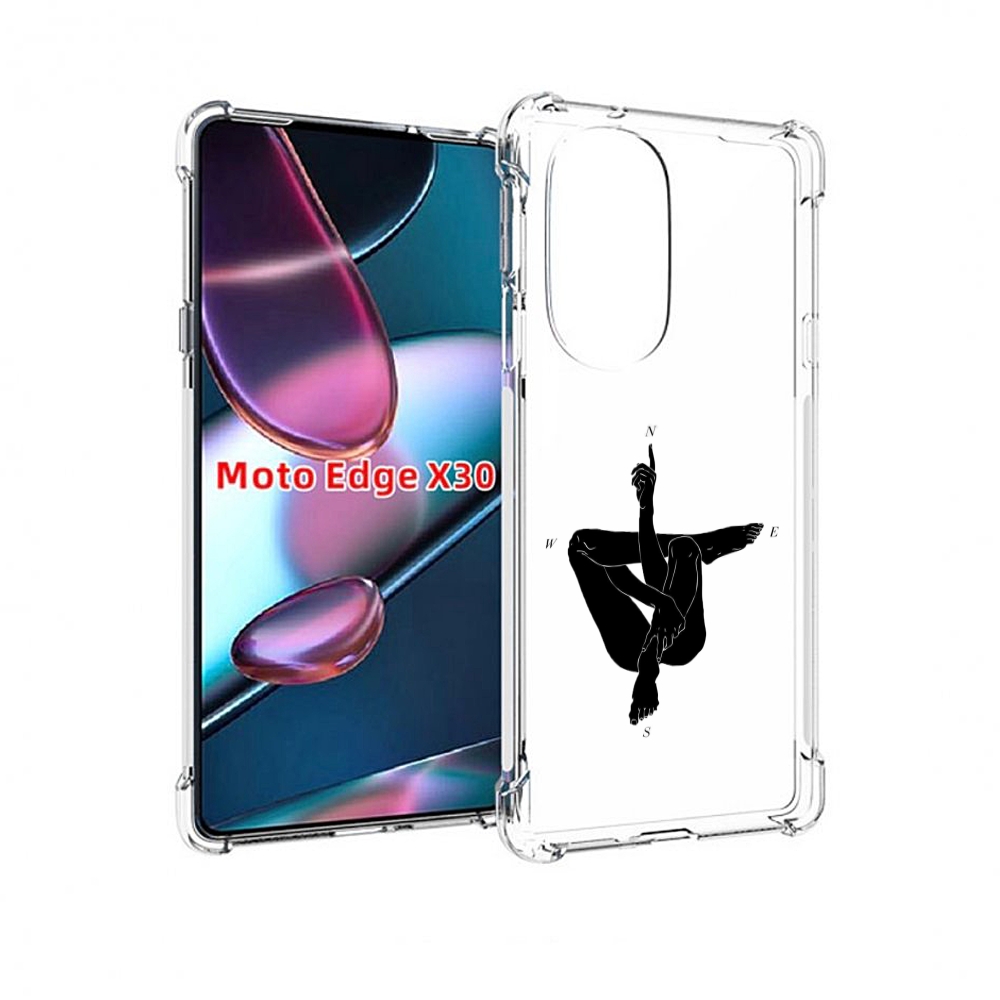 

Чехол MyPads живой компас для Motorola Moto Edge X30, Прозрачный, Tocco