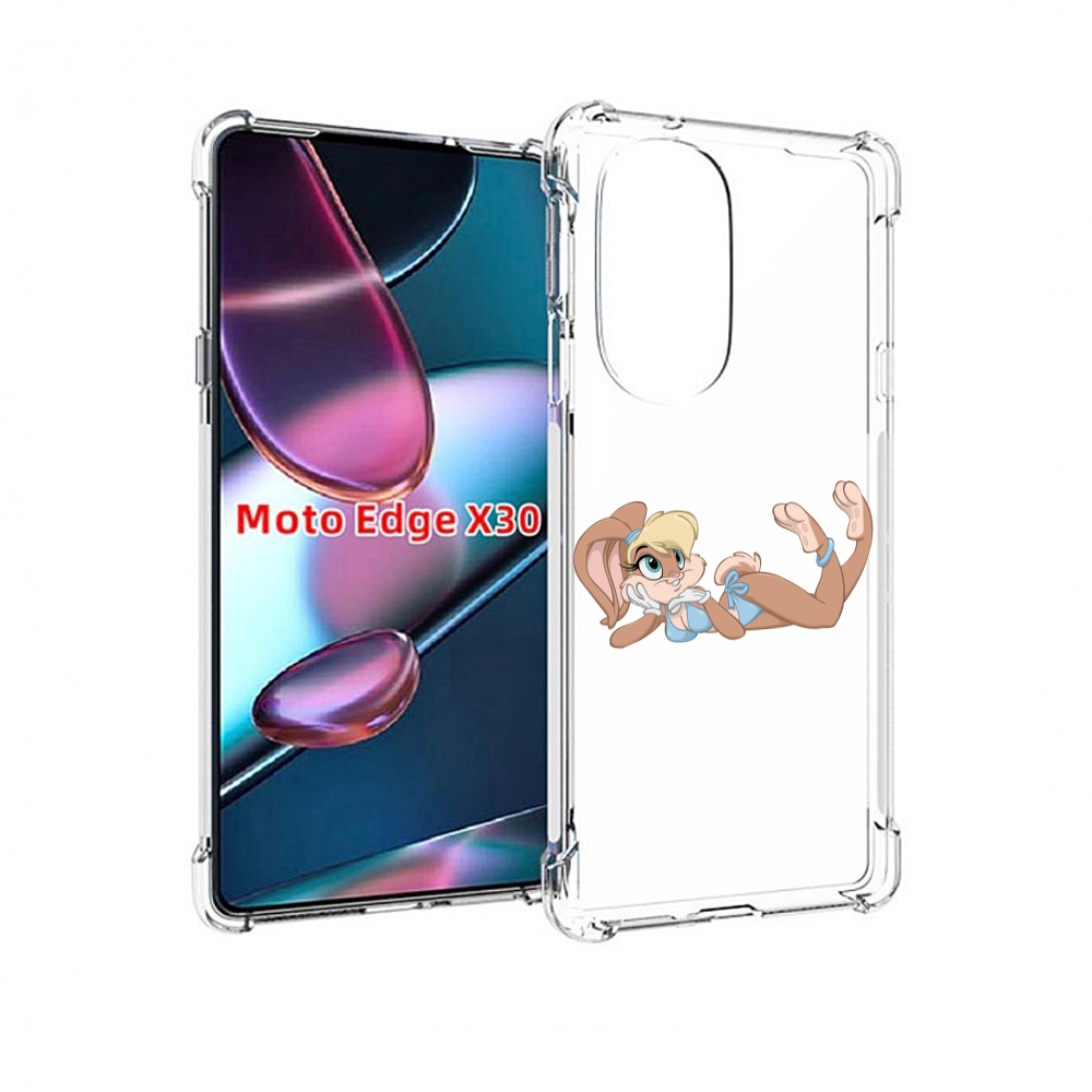 

Чехол MyPads зайка-в-купальнике для Motorola Moto Edge X30, Прозрачный, Tocco