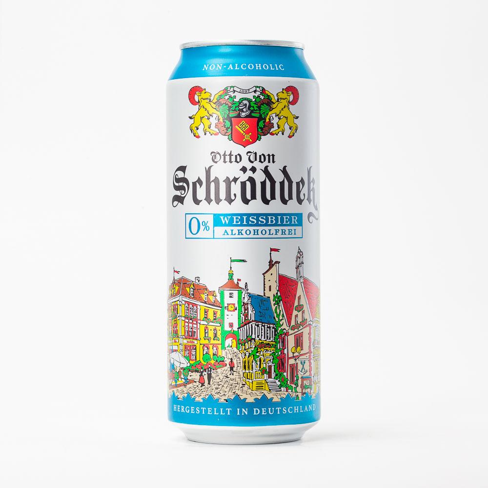 Пиво Otto von Schrodder Weissbier светлое безалкогольное нефильтрованное 0,5 л