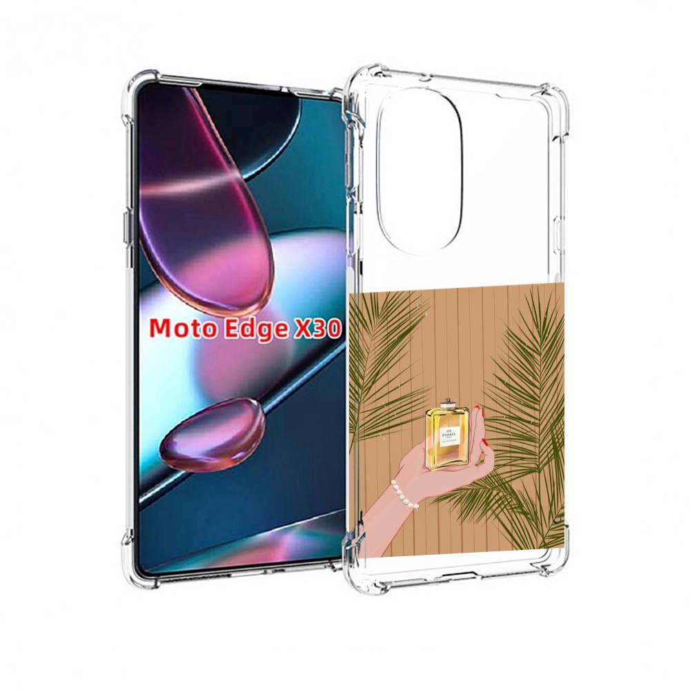 

Чехол MyPads запах-шанель-номер-5 для Motorola Moto Edge X30, Прозрачный, Tocco