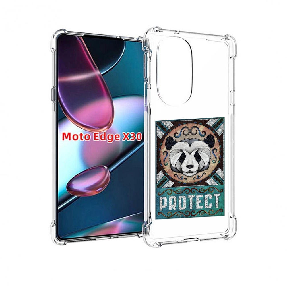 

Чехол MyPads защита панды для Motorola Moto Edge X30, Прозрачный, Tocco