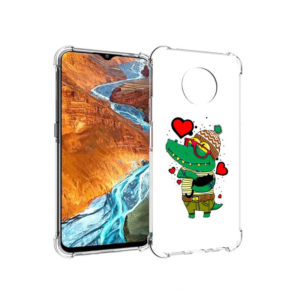 

Чехол MyPads Tocco для Nokia G300 Влюбленный крокодил (PT224563.108.48), Прозрачный, Tocco