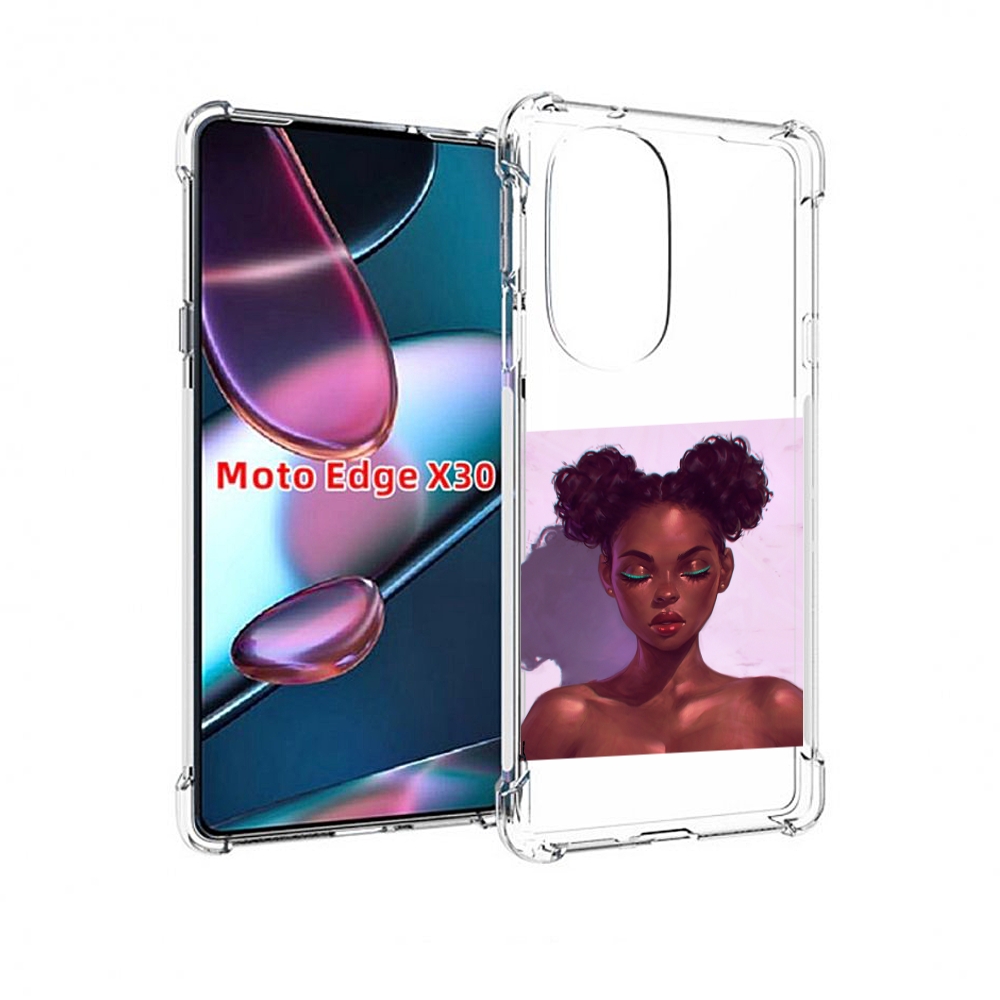 

Чехол MyPads зеленые-стрелки женский для Motorola Moto Edge X30, Прозрачный, Tocco