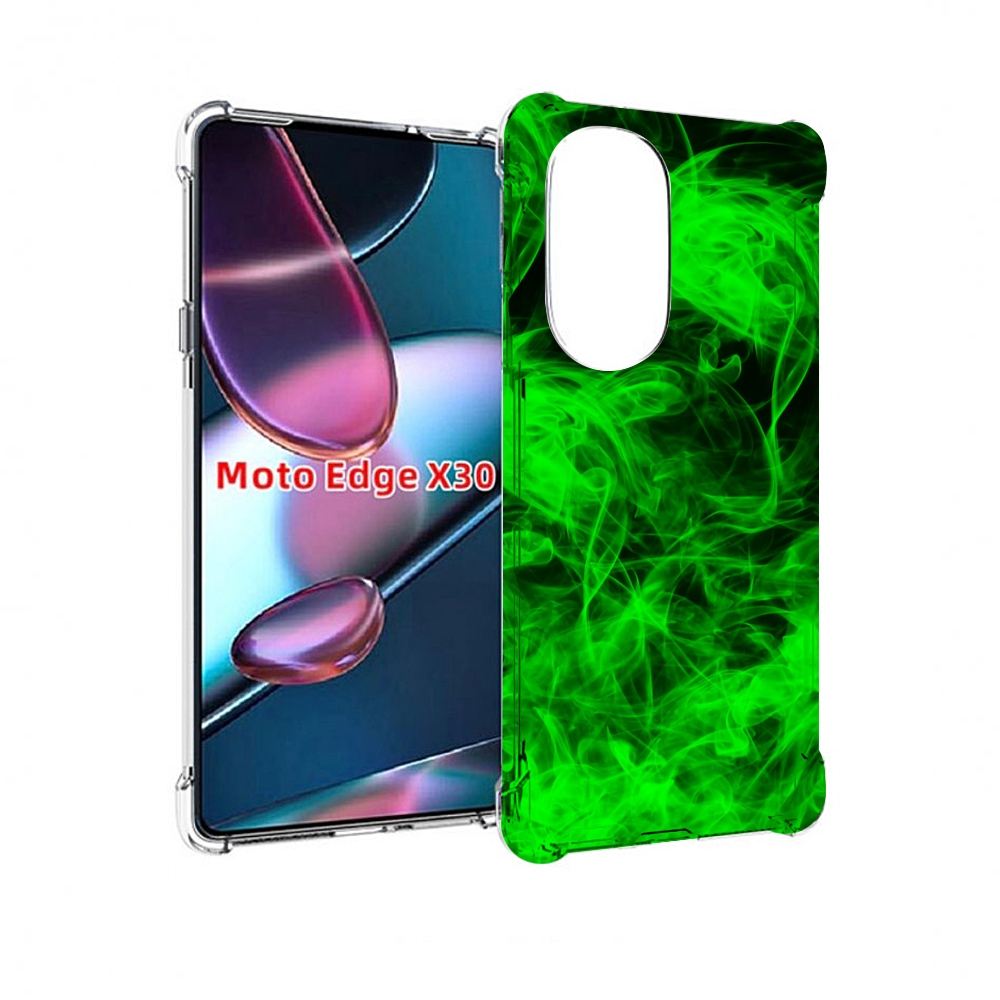 

Чехол MyPads зеленый-дымок для Motorola Moto Edge X30, Прозрачный, Tocco