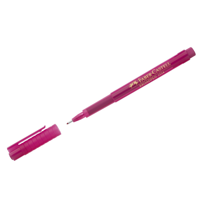 

Ручка капиллярная Faber-Castell "Broadpen 1554" розовая, 0,8мм, 155428