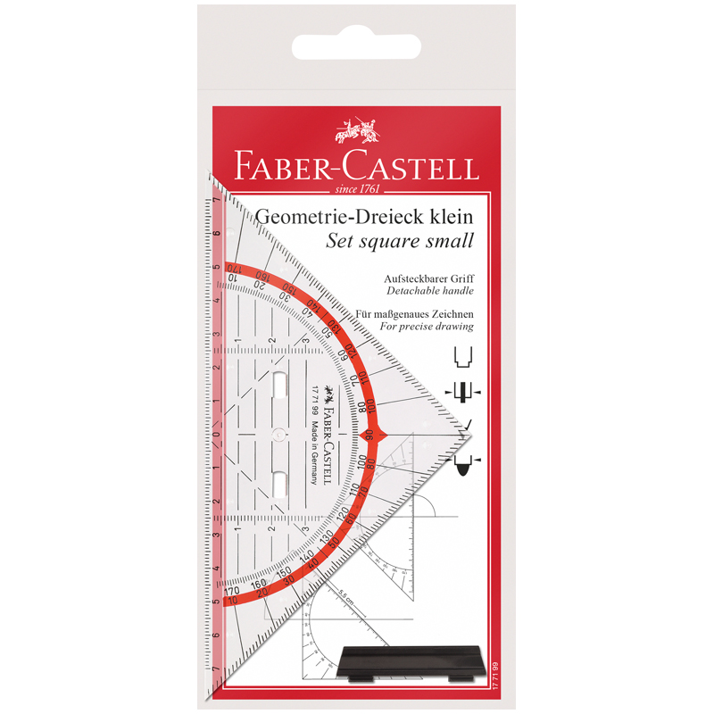 

Треугольник 45°, 14см Faber-Castell, прозрачный, европодвес, 177199