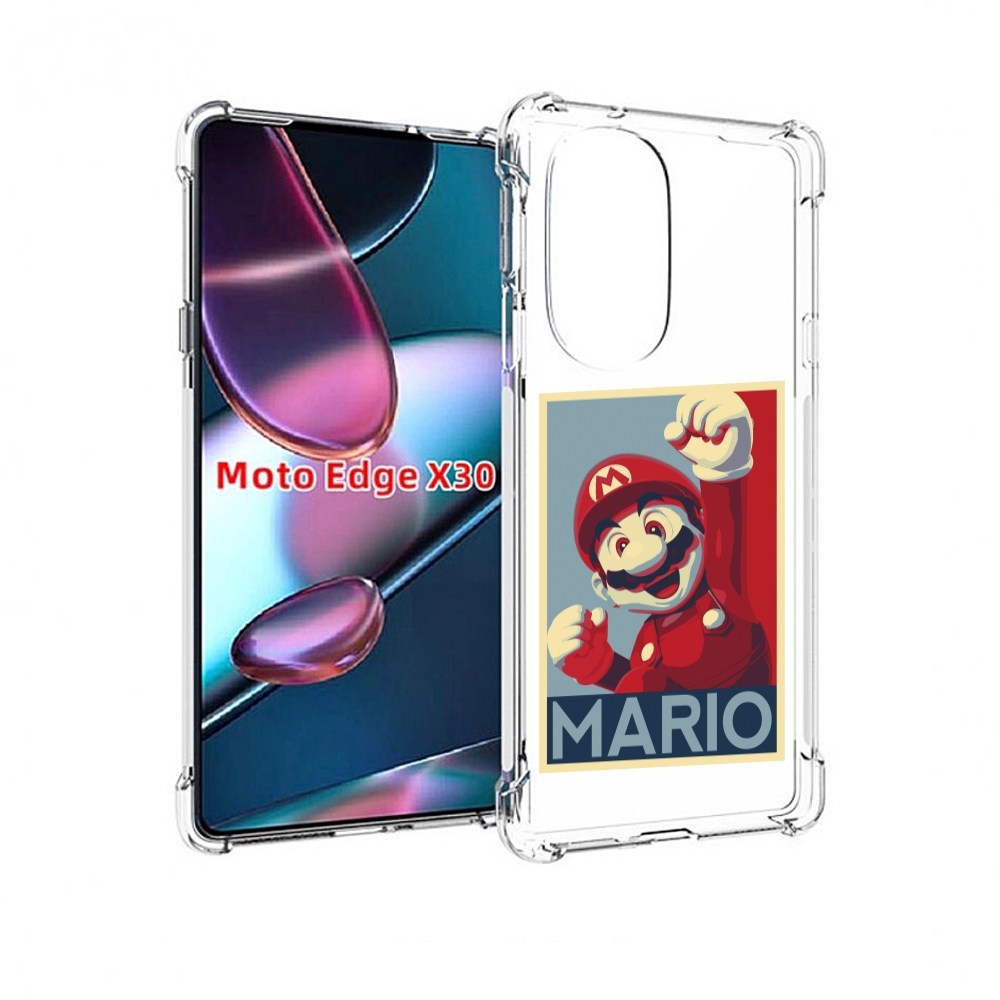 

Чехол MyPads злой марио для Motorola Moto Edge X30, Прозрачный, Tocco
