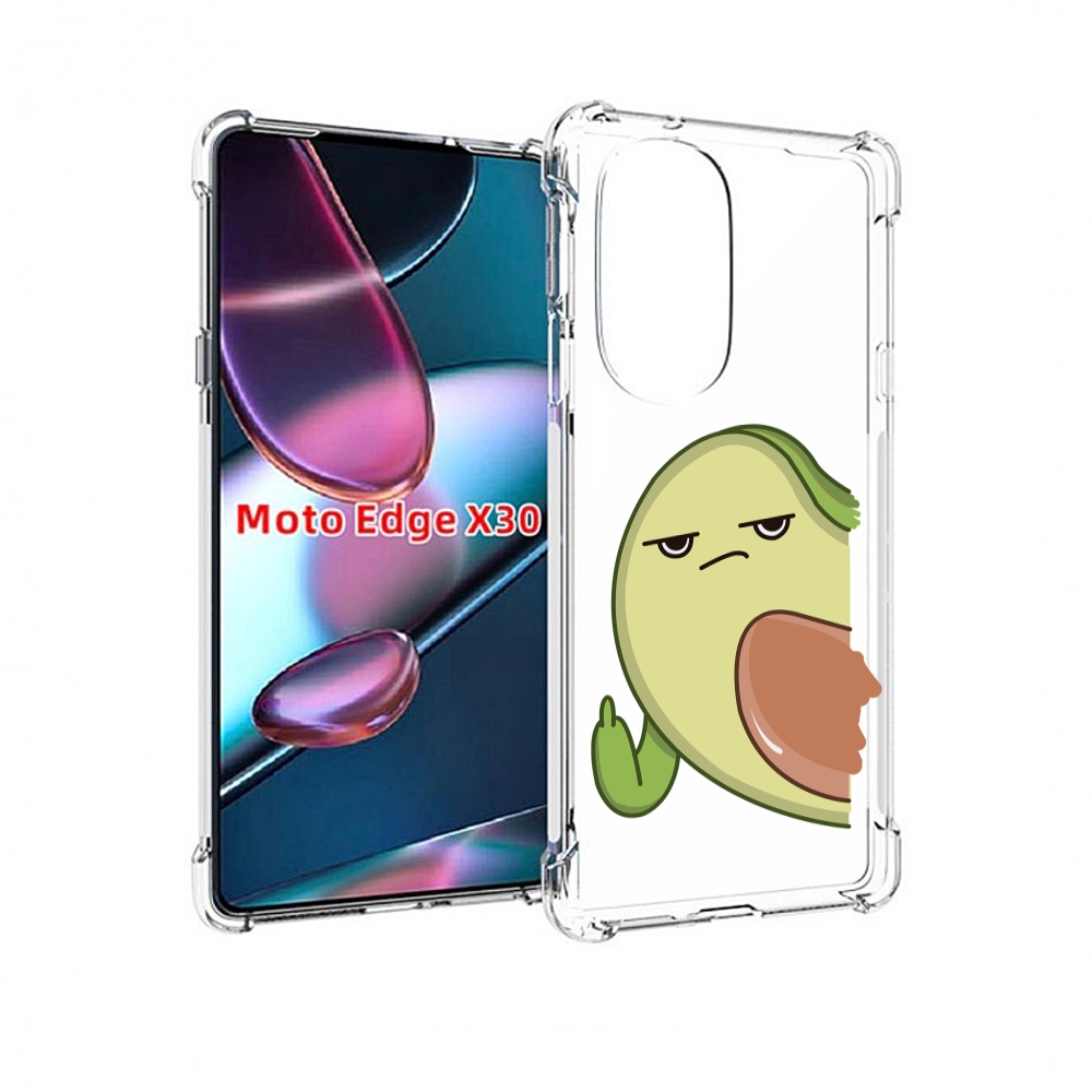 

Чехол MyPads злой-авокадо для Motorola Moto Edge X30, Прозрачный, Tocco