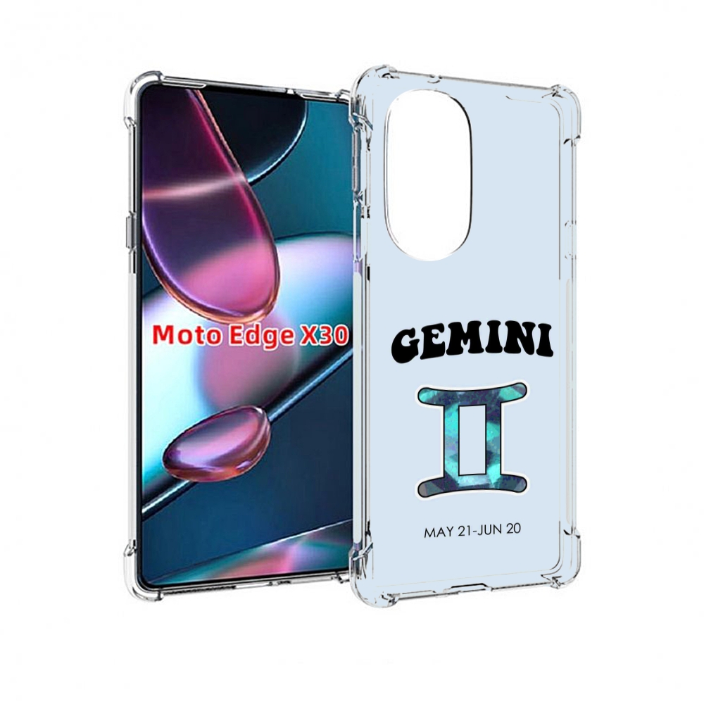 

Чехол MyPads знак зодиака близнецы 1 для Motorola Moto Edge X30, Прозрачный, Tocco